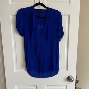 Babaton Royal Blue Women's Blouse 100% Silk Top